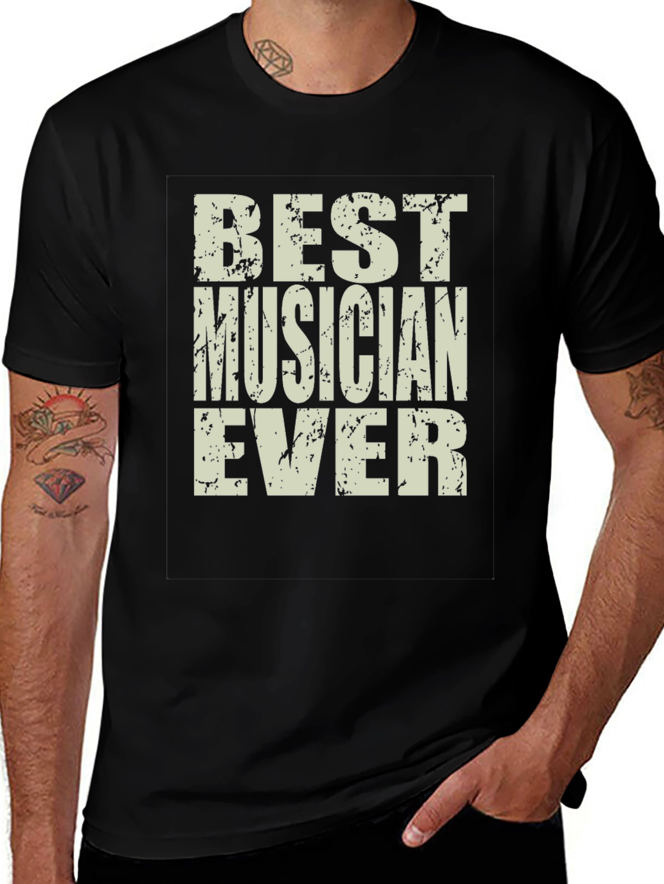 Best Musician Ever Graphic Tee - Unisex Crew Neck T-Shirt
