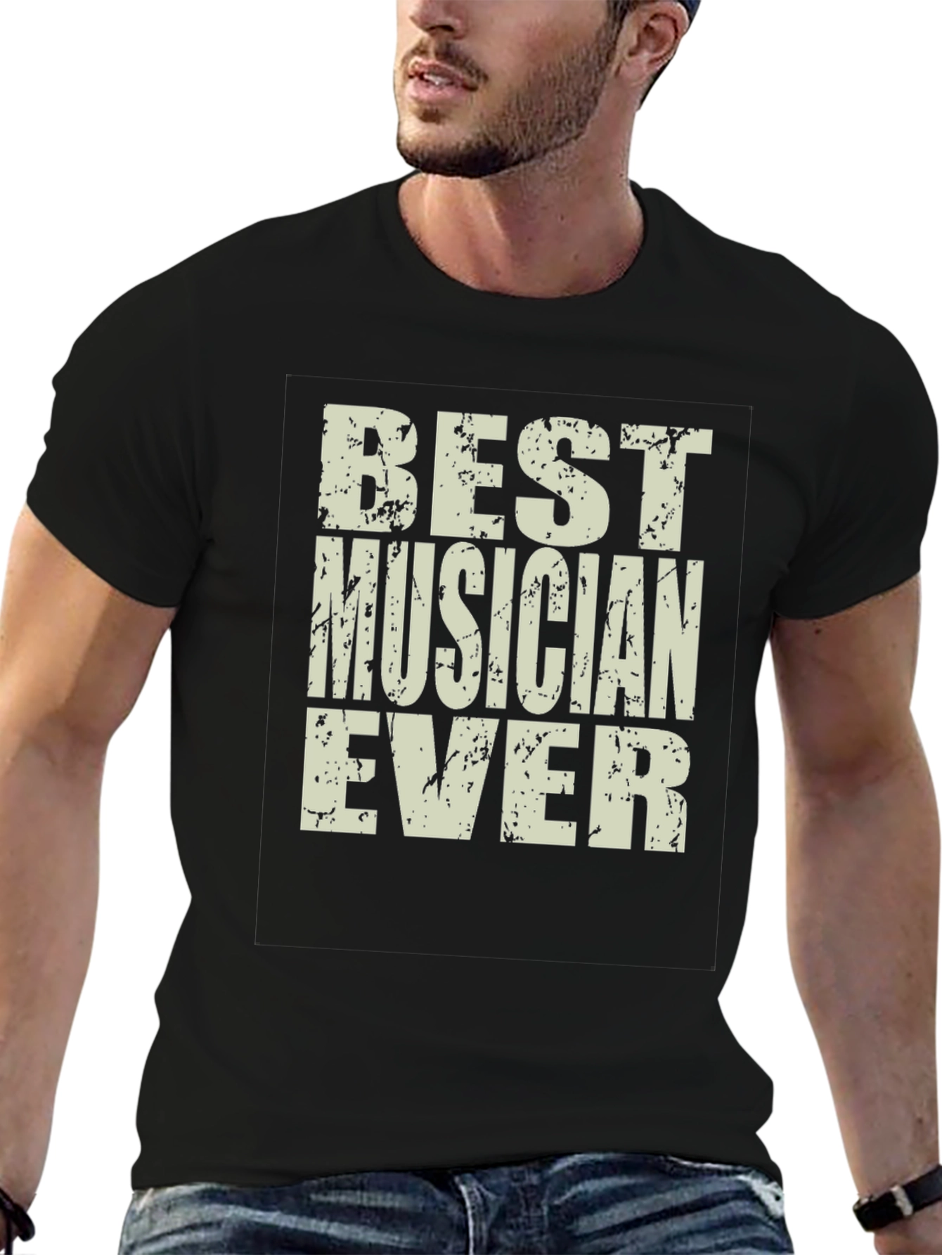 Best Musician Ever Graphic Tee - Unisex Crew Neck T-Shirt