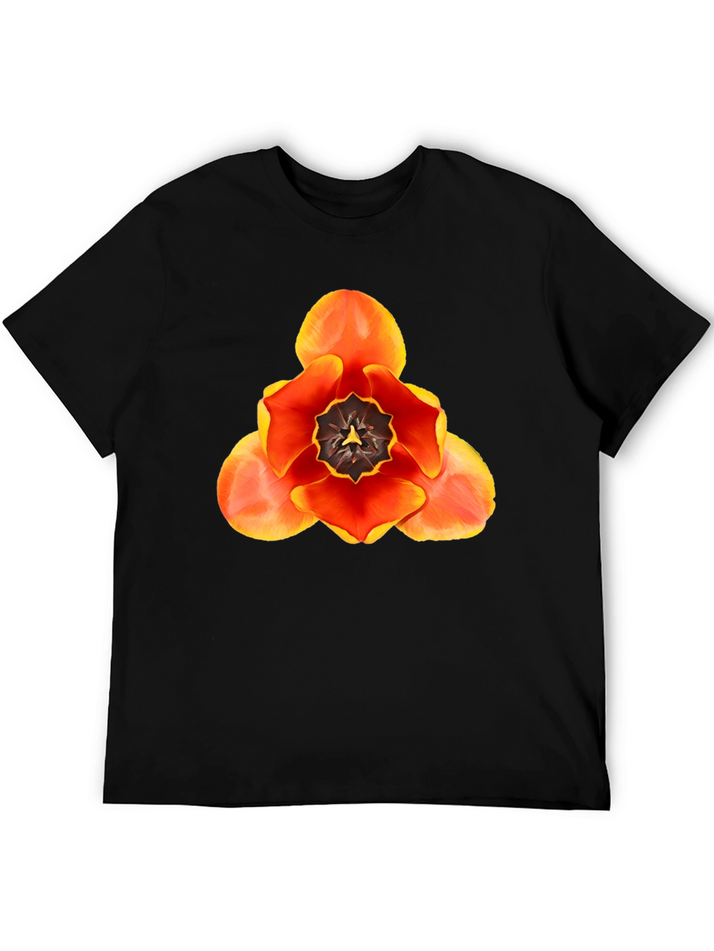 Floral Graphic T-Shirt - Bold Tulip Design