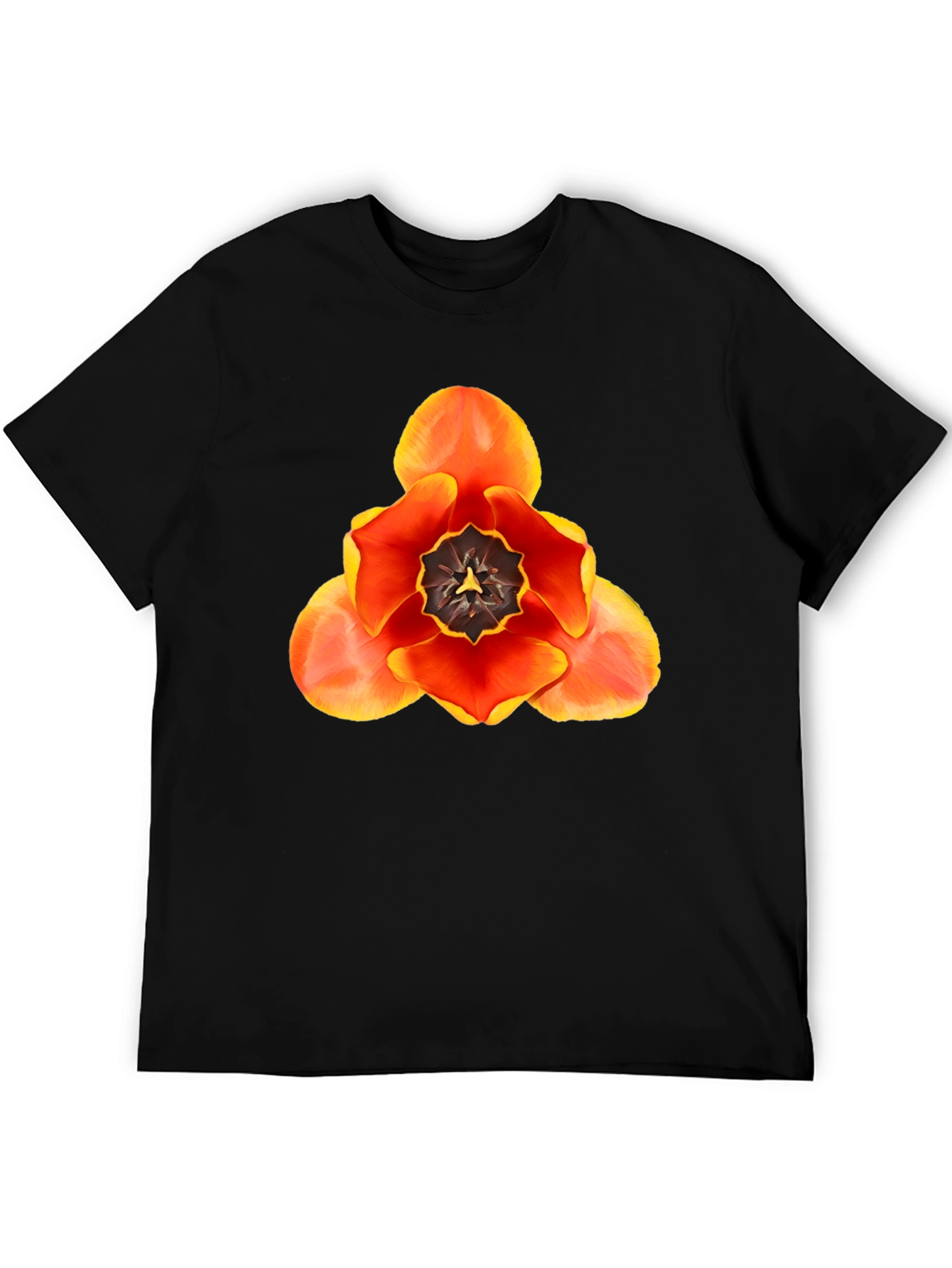Floral Graphic T-Shirt - Bold Tulip Design