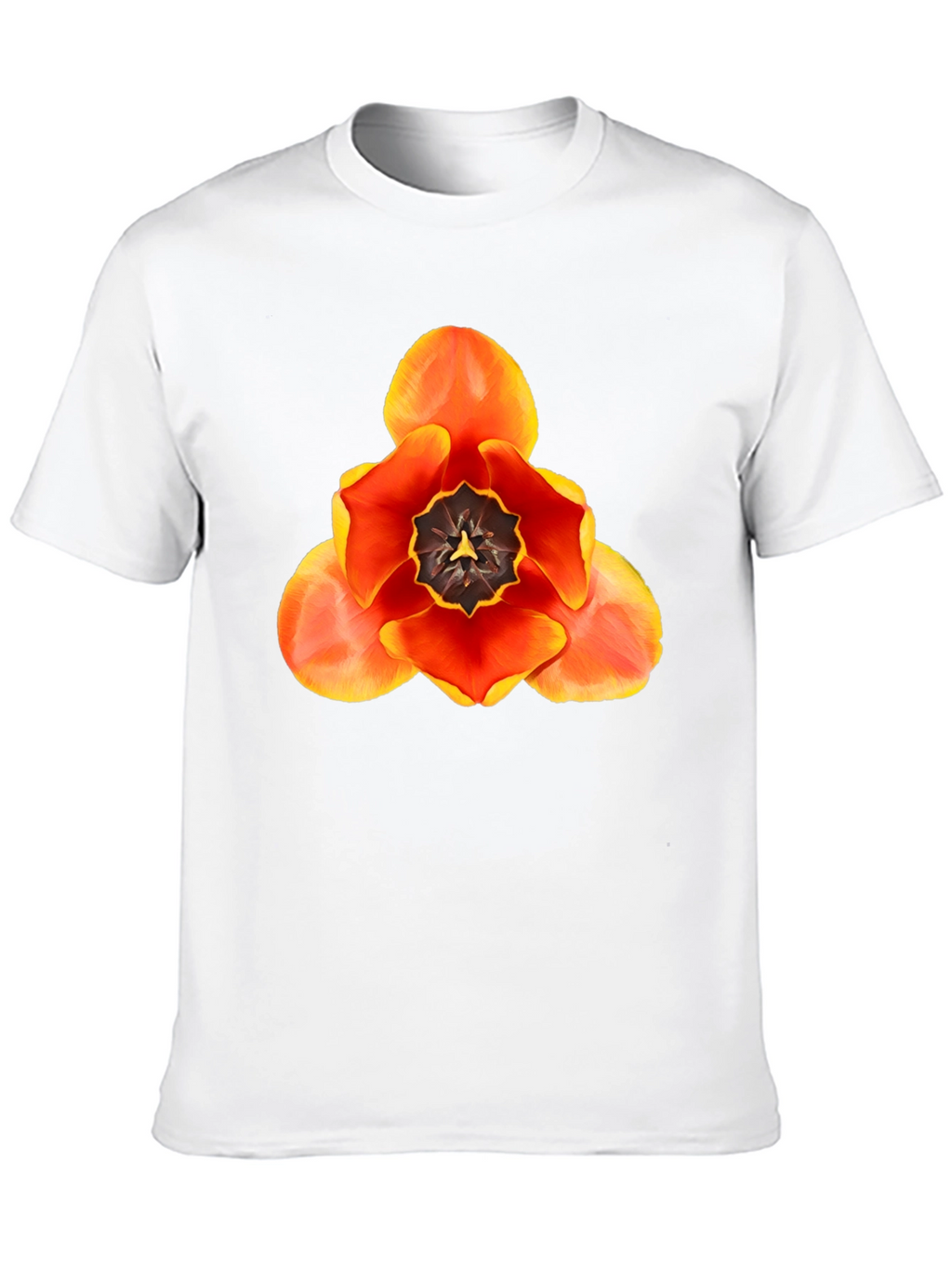 Floral Graphic T-Shirt - Bold Tulip Design