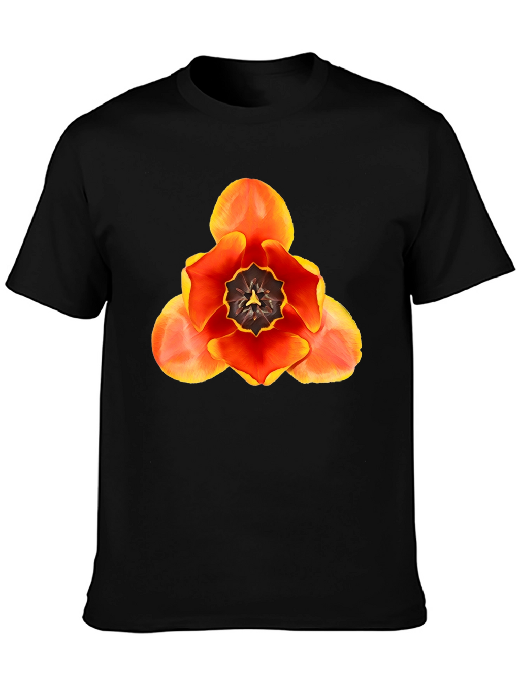 Floral Graphic T-Shirt - Bold Tulip Design