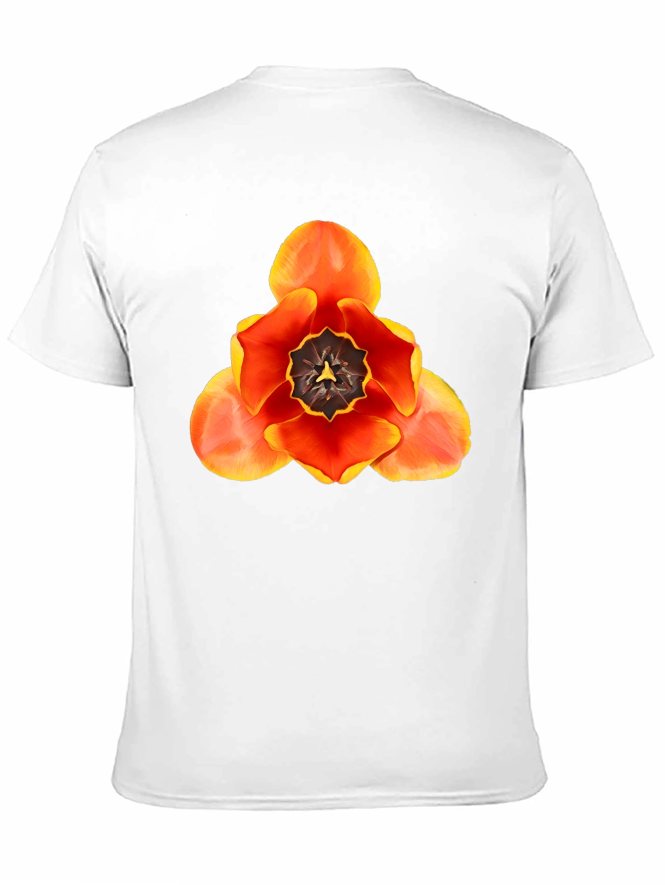 Floral Graphic T-Shirt - Bold Tulip Design