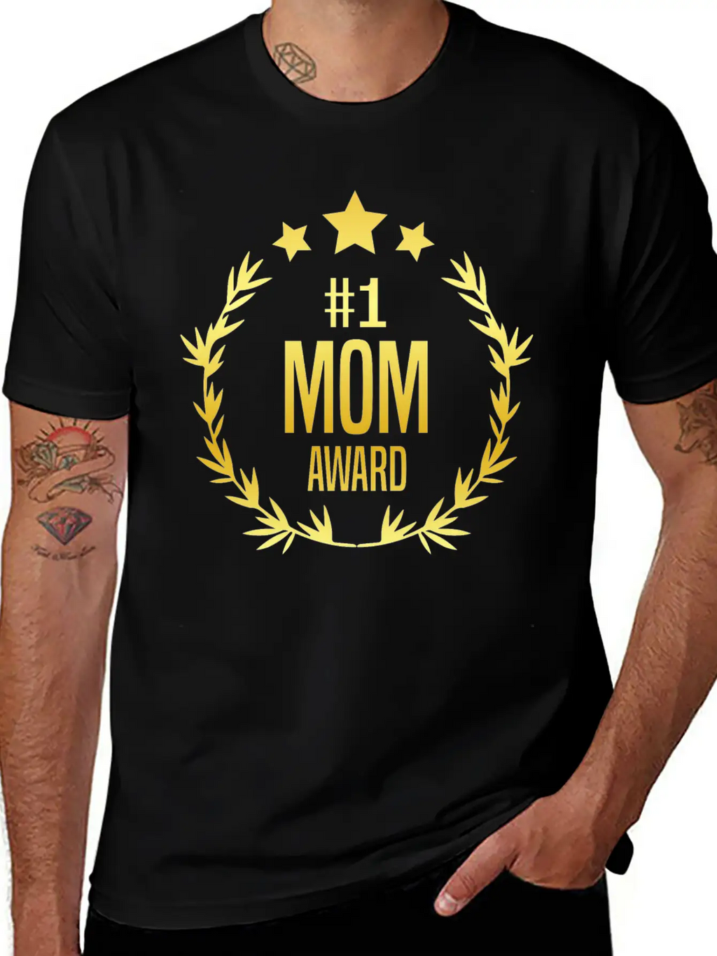 #1 Mom Award For Mother's Day Stylish Everyday T-Shirt – Unisex Basic Cotton Tee