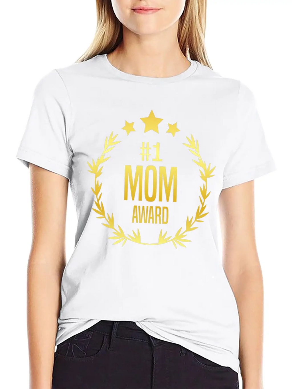 #1 Mom Award For Mother's Day Stylish Everyday T-Shirt – Unisex Basic Cotton Tee