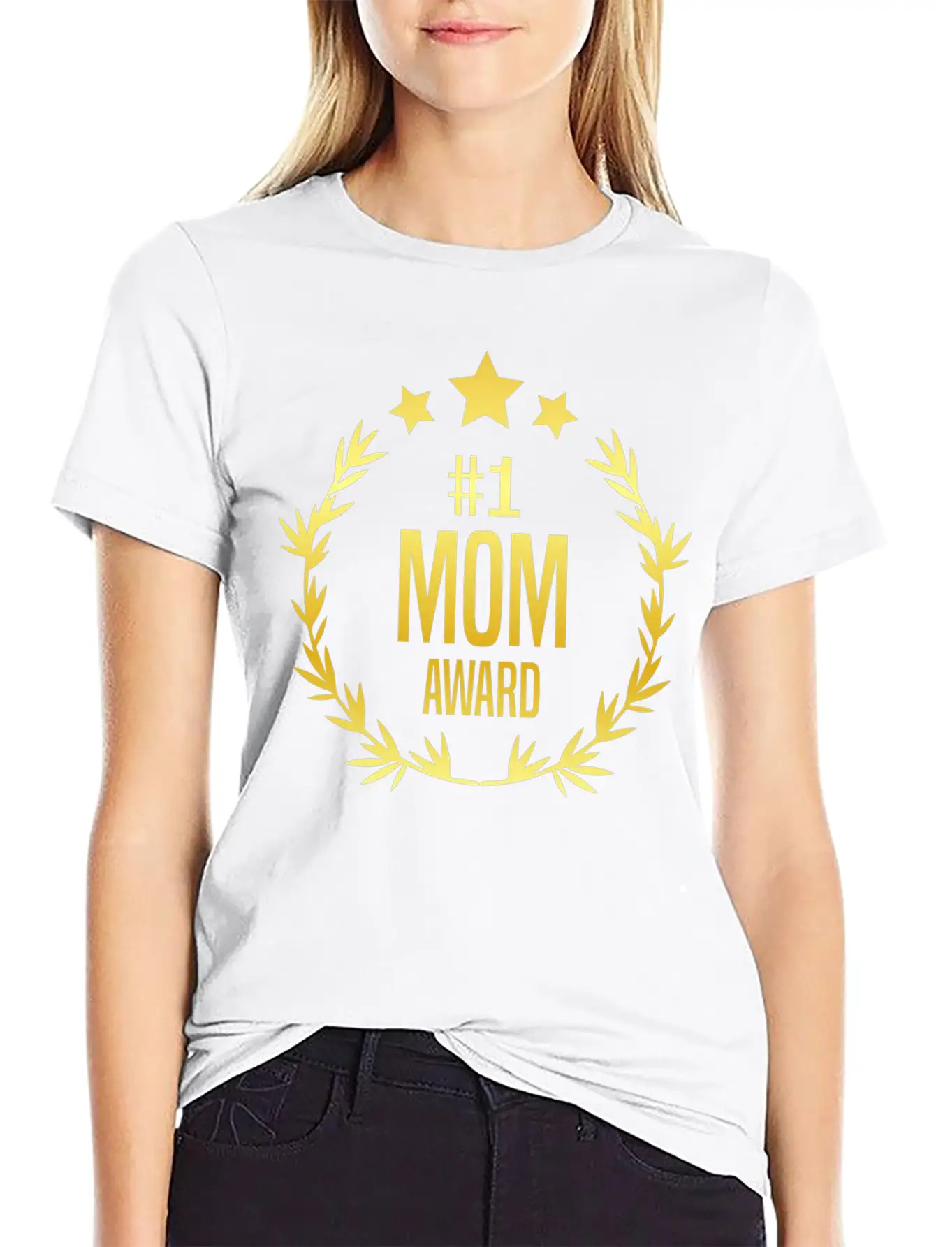 #1 Mom Award For Mother's Day Stylish Everyday T-Shirt – Unisex Basic Cotton Tee