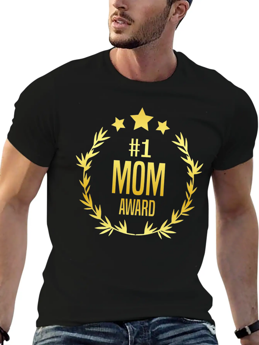 #1 Mom Award For Mother's Day Stylish Everyday T-Shirt – Unisex Basic Cotton Tee