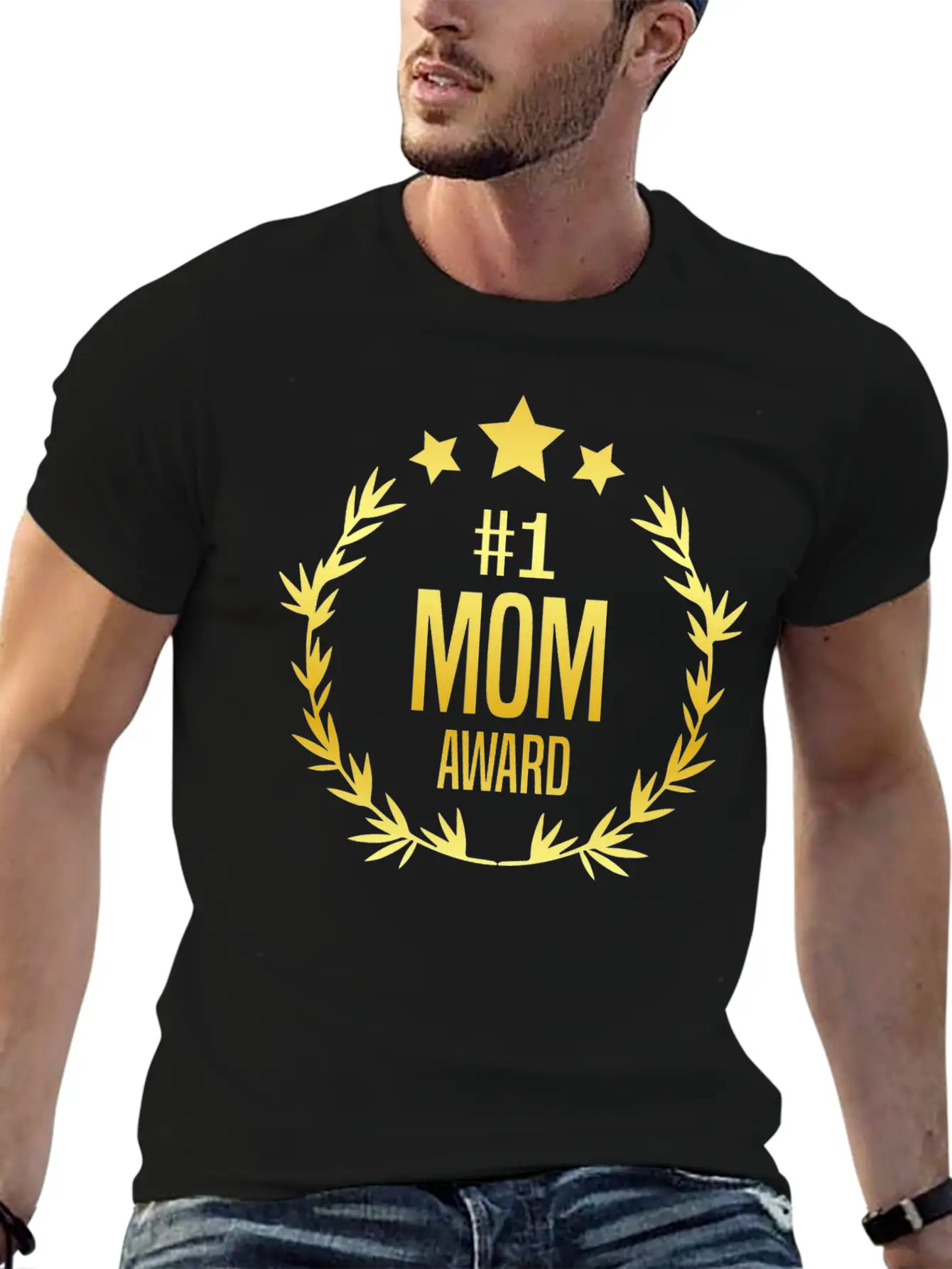 #1 Mom Award For Mother's Day Stylish Everyday T-Shirt – Unisex Basic Cotton Tee