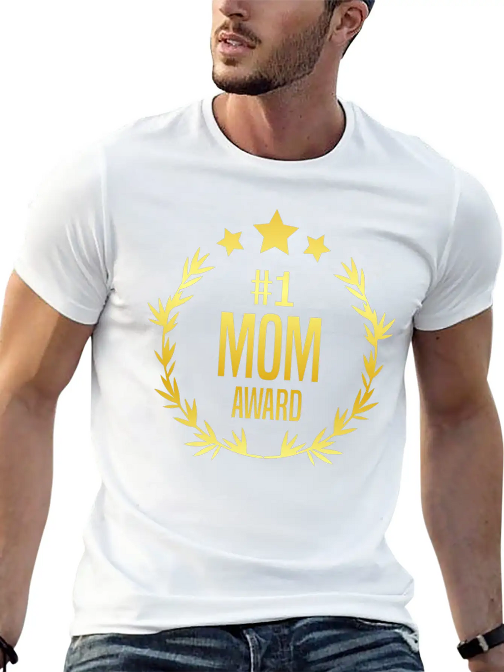 #1 Mom Award For Mother's Day Stylish Everyday T-Shirt – Unisex Basic Cotton Tee