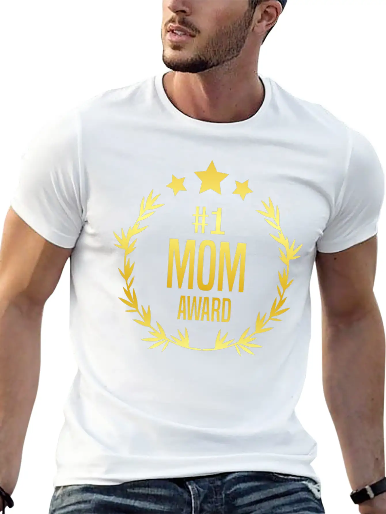 #1 Mom Award For Mother's Day Stylish Everyday T-Shirt – Unisex Basic Cotton Tee