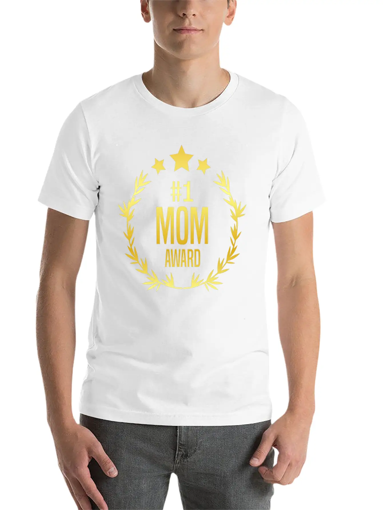 #1 Mom Award For Mother's Day Stylish Everyday T-Shirt – Unisex Basic Cotton Tee