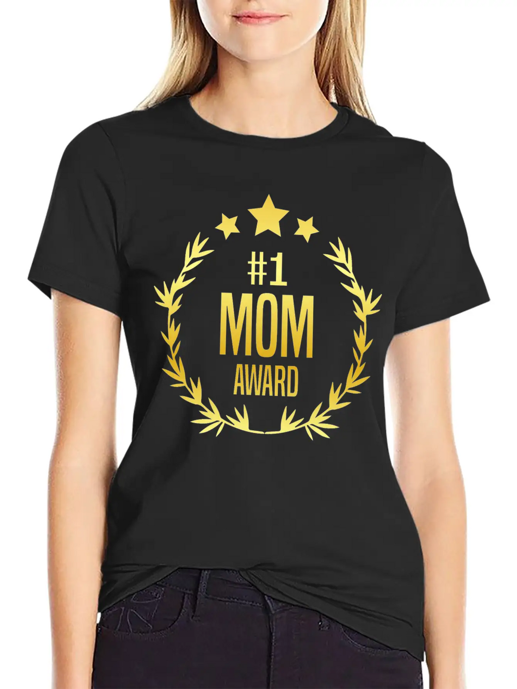 #1 Mom Award For Mother's Day Stylish Everyday T-Shirt – Unisex Basic Cotton Tee