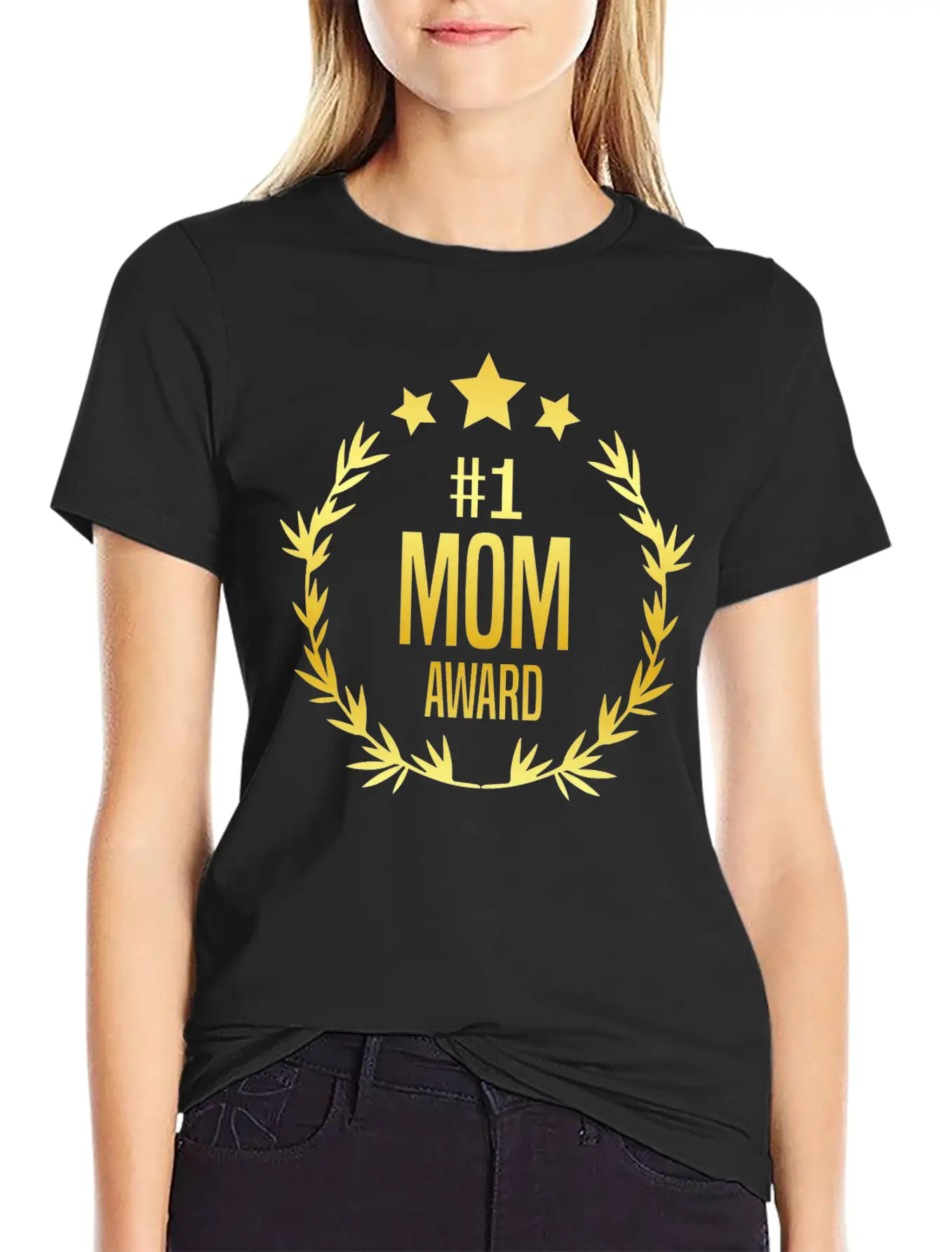 #1 Mom Award For Mother's Day Stylish Everyday T-Shirt – Unisex Basic Cotton Tee