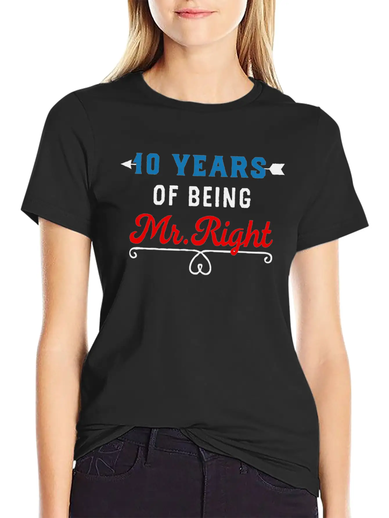 10 Years Of Being Mr Right Timeless Short Sleeve Tee – Comfy And Minimalist Design