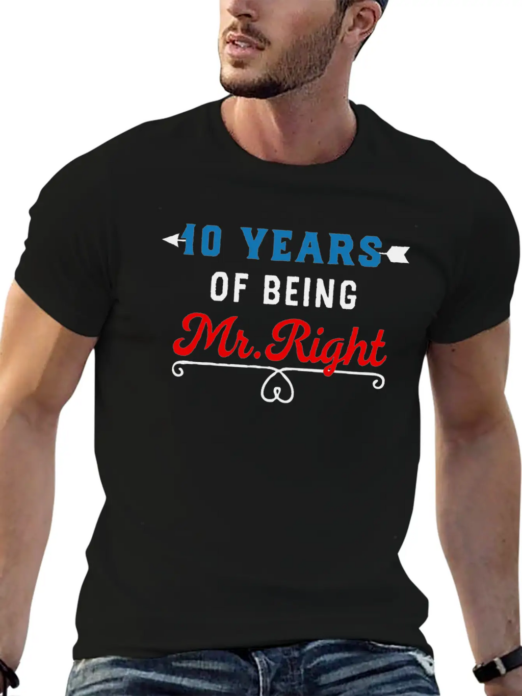 10 Years Of Being Mr Right Timeless Short Sleeve Tee – Comfy And Minimalist Design