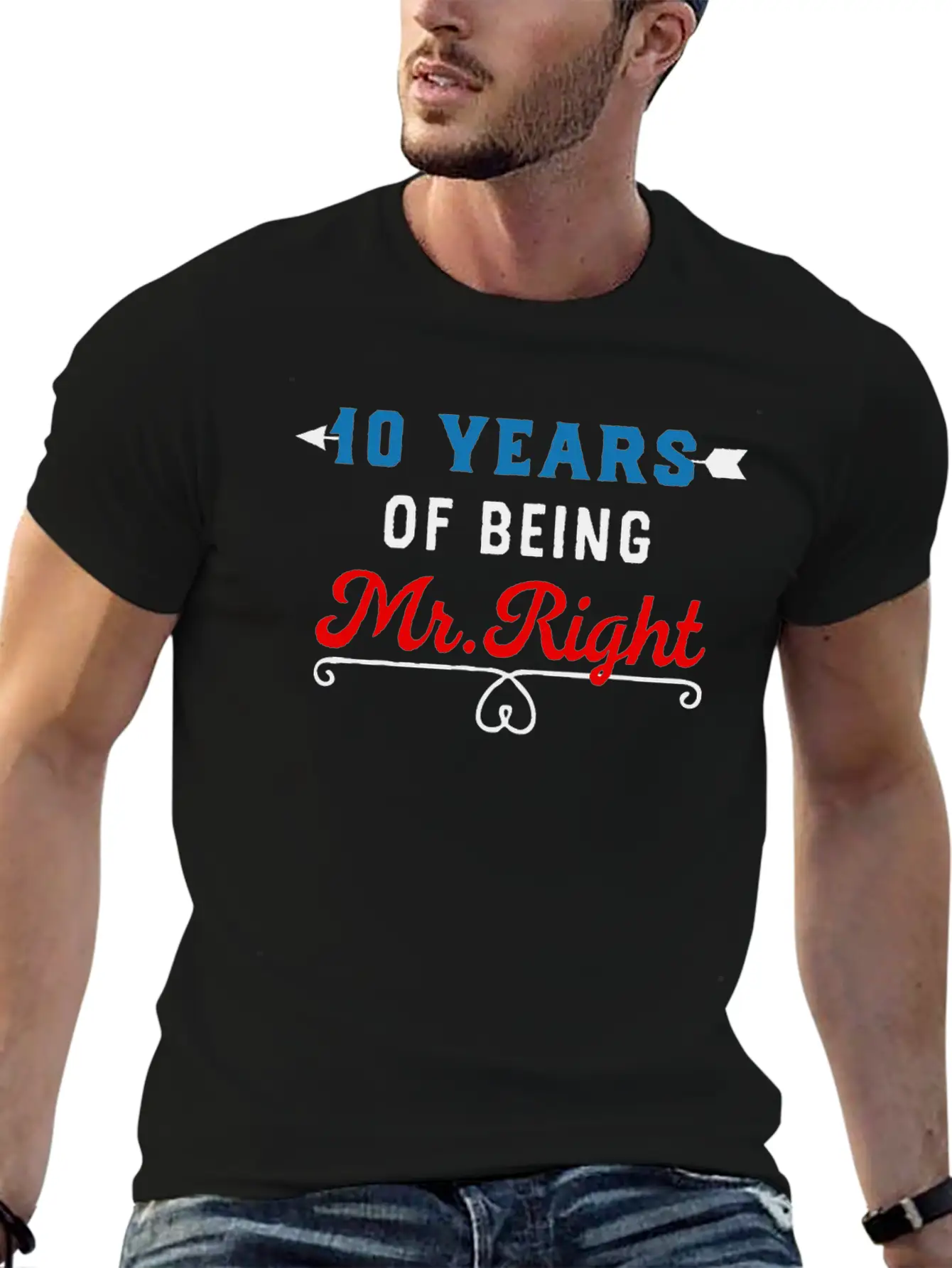 10 Years Of Being Mr Right Timeless Short Sleeve Tee – Comfy And Minimalist Design