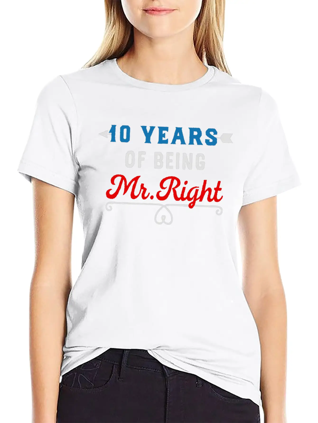 10 Years Of Being Mr Right Timeless Short Sleeve Tee – Comfy And Minimalist Design