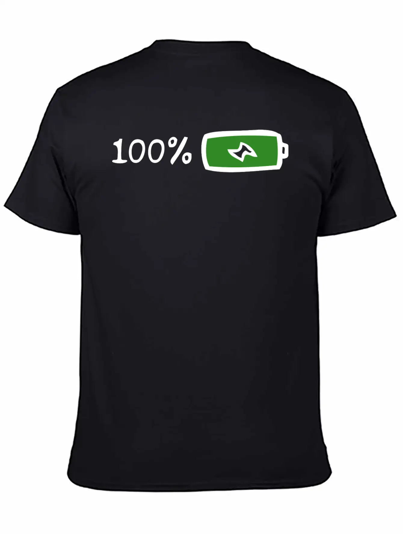 100% Battery And Energy, Full Energy And Power Stylish Everyday T-Shirt – Unisex Basic Cotton Tee
