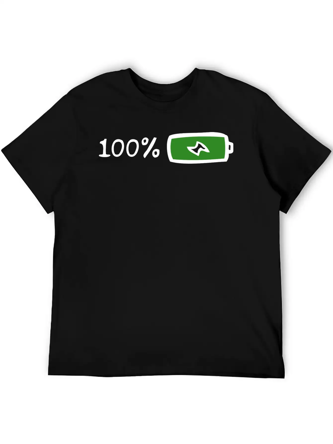 100% Battery And Energy, Full Energy And Power Stylish Everyday T-Shirt – Unisex Basic Cotton Tee