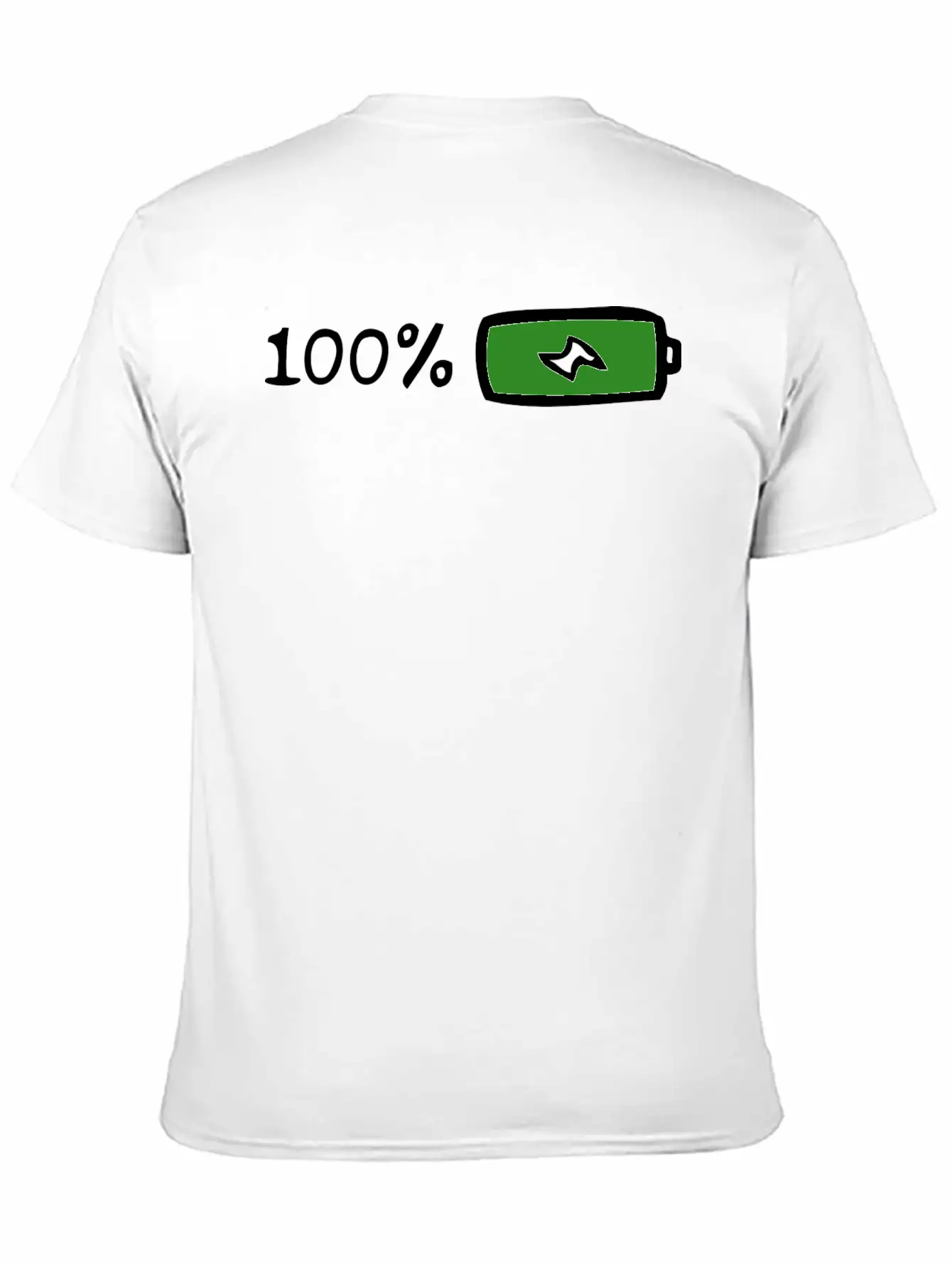 100% Battery And Energy, Full Energy And Power Stylish Everyday T-Shirt – Unisex Basic Cotton Tee