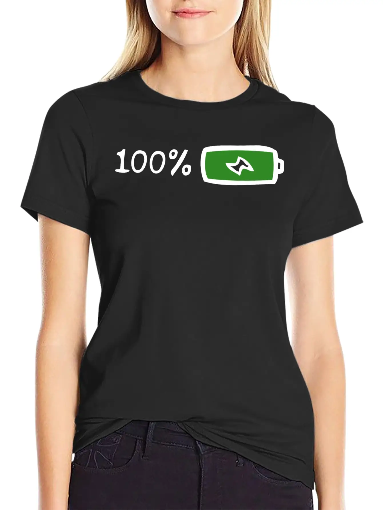 100% Battery And Energy, Full Energy And Power Stylish Everyday T-Shirt – Unisex Basic Cotton Tee