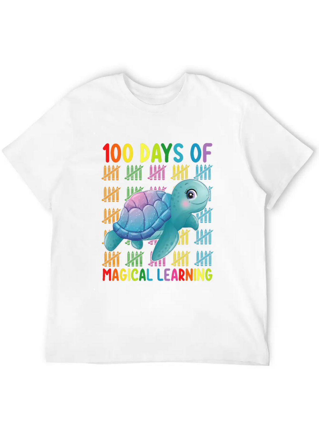 100 Days Of Magical Learning Turtle School Classic Cotton Tee – Unisex Comfort For Any Season