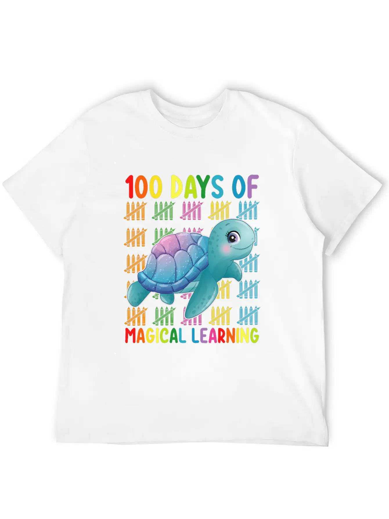 100 Days Of Magical Learning Turtle School Classic Cotton Tee – Unisex Comfort For Any Season