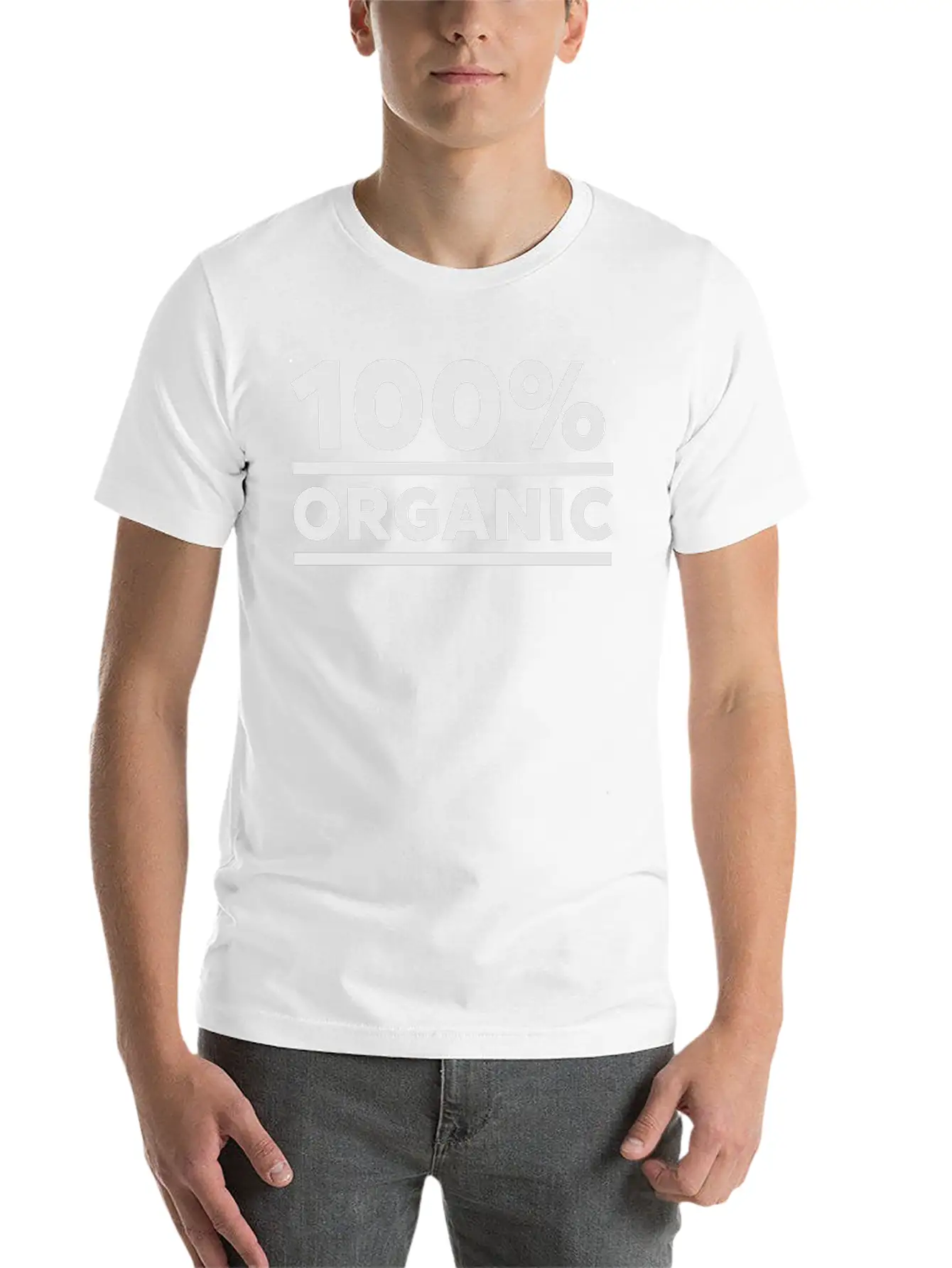 100% Organic Classic Cotton Tee – Unisex Comfort For Any Season