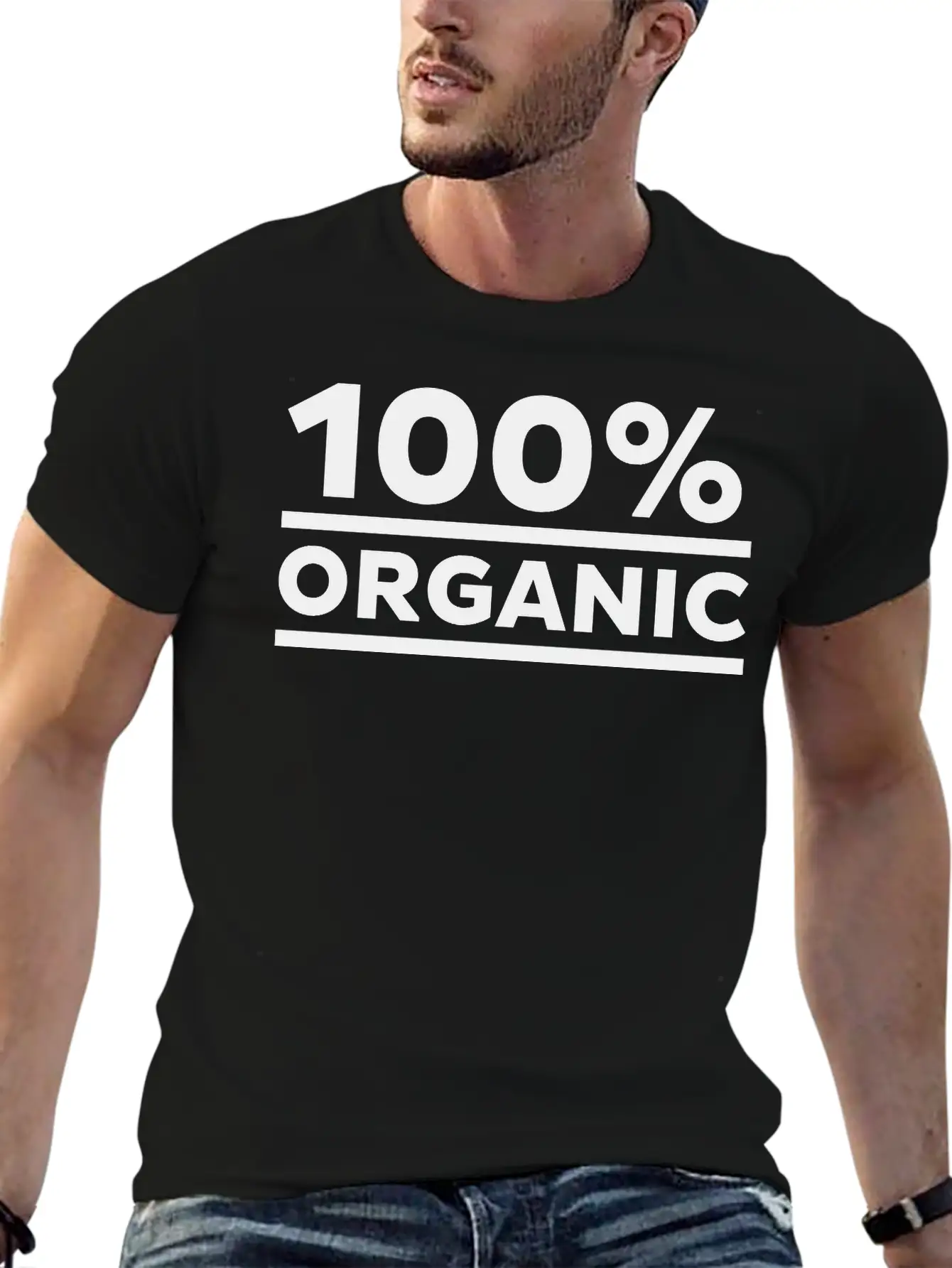 100% Organic Classic Cotton Tee – Unisex Comfort For Any Season
