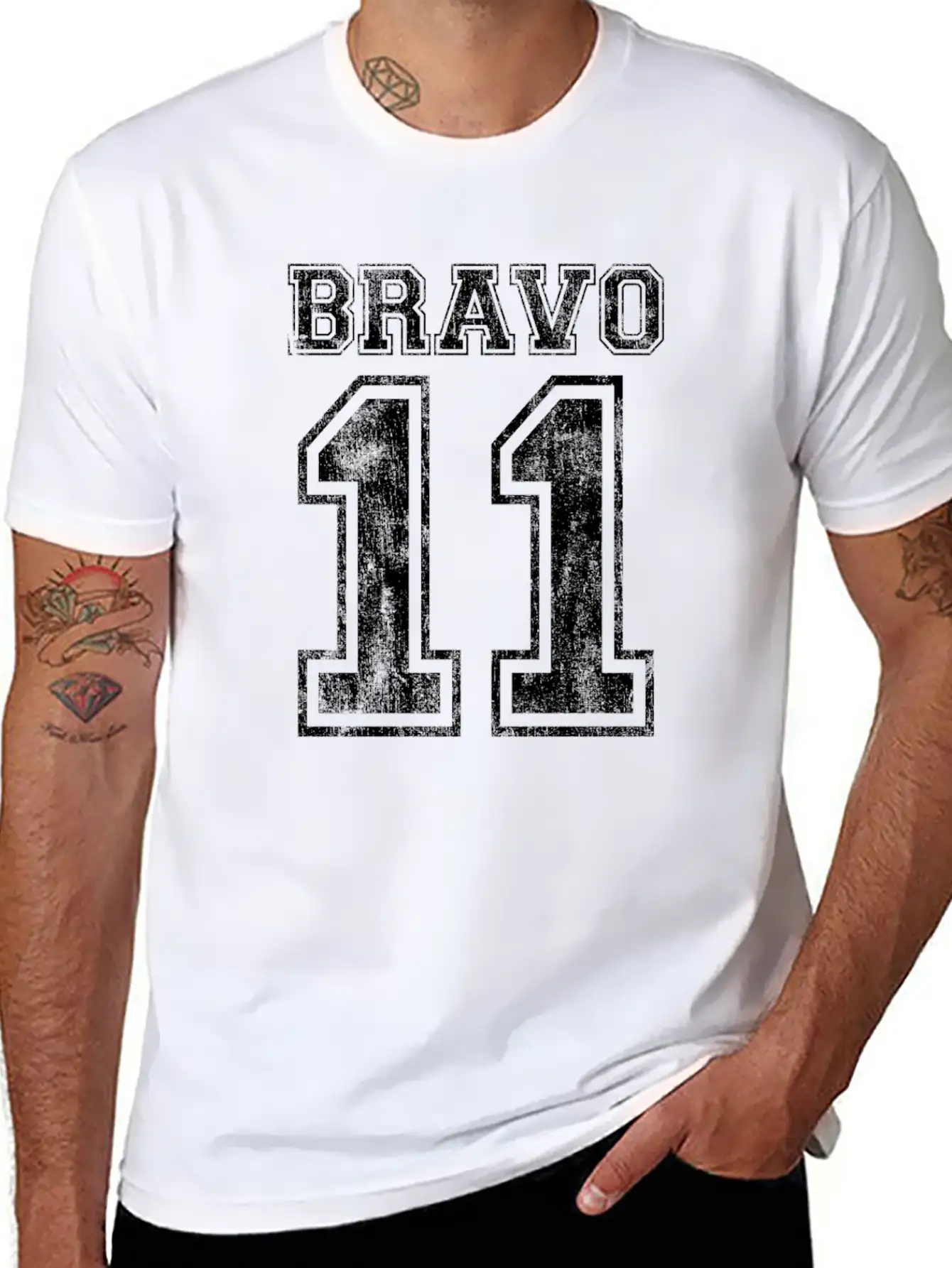 11 Bravo - US Infantry Design - U.S. Military Modern Fit Casual T-Shirt – Clean And Versatile Design