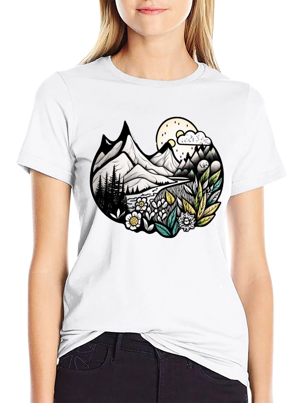 Nature Landscape Graphic Tee - Unisex