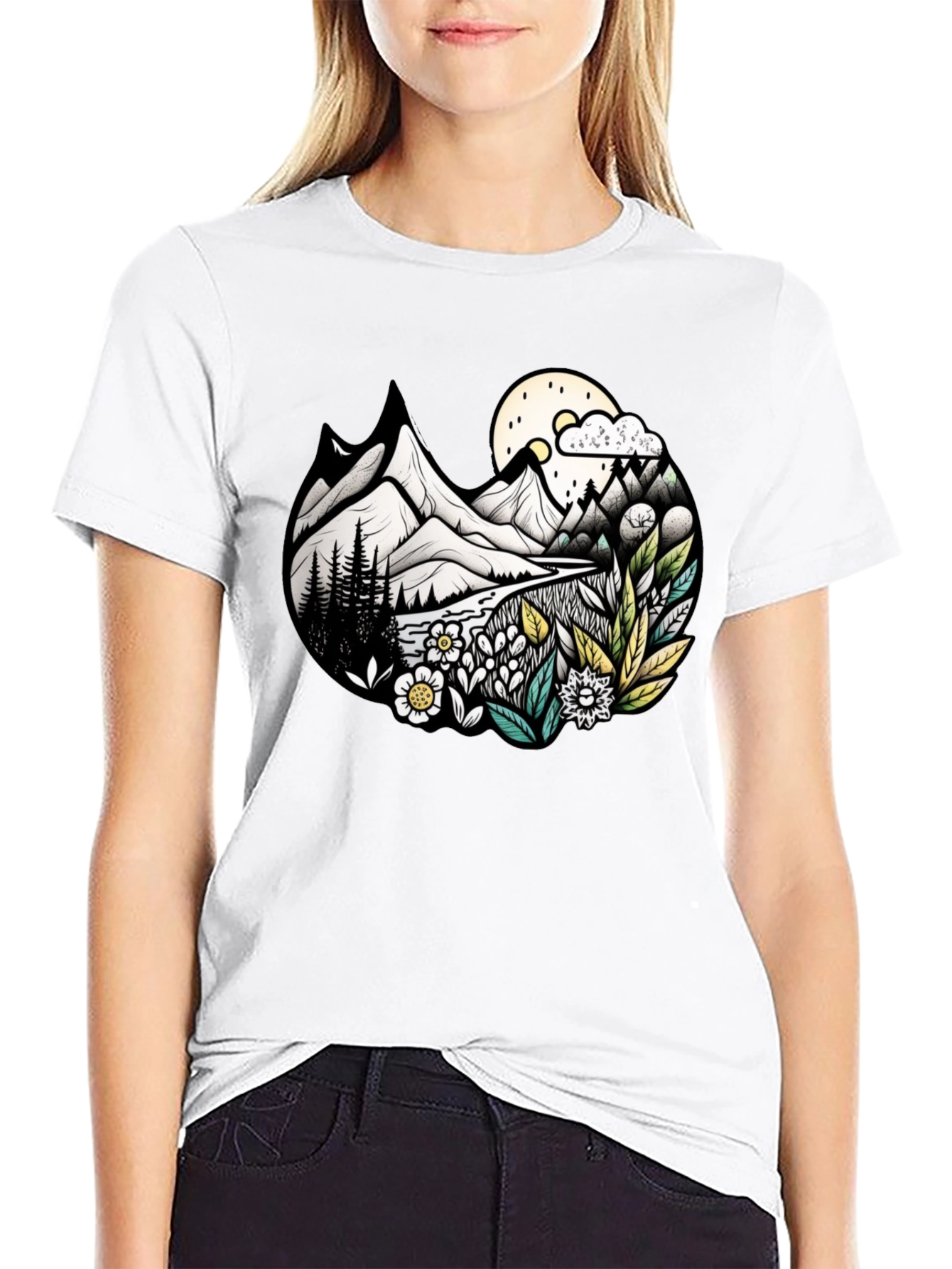 Nature Landscape Graphic Tee - Unisex