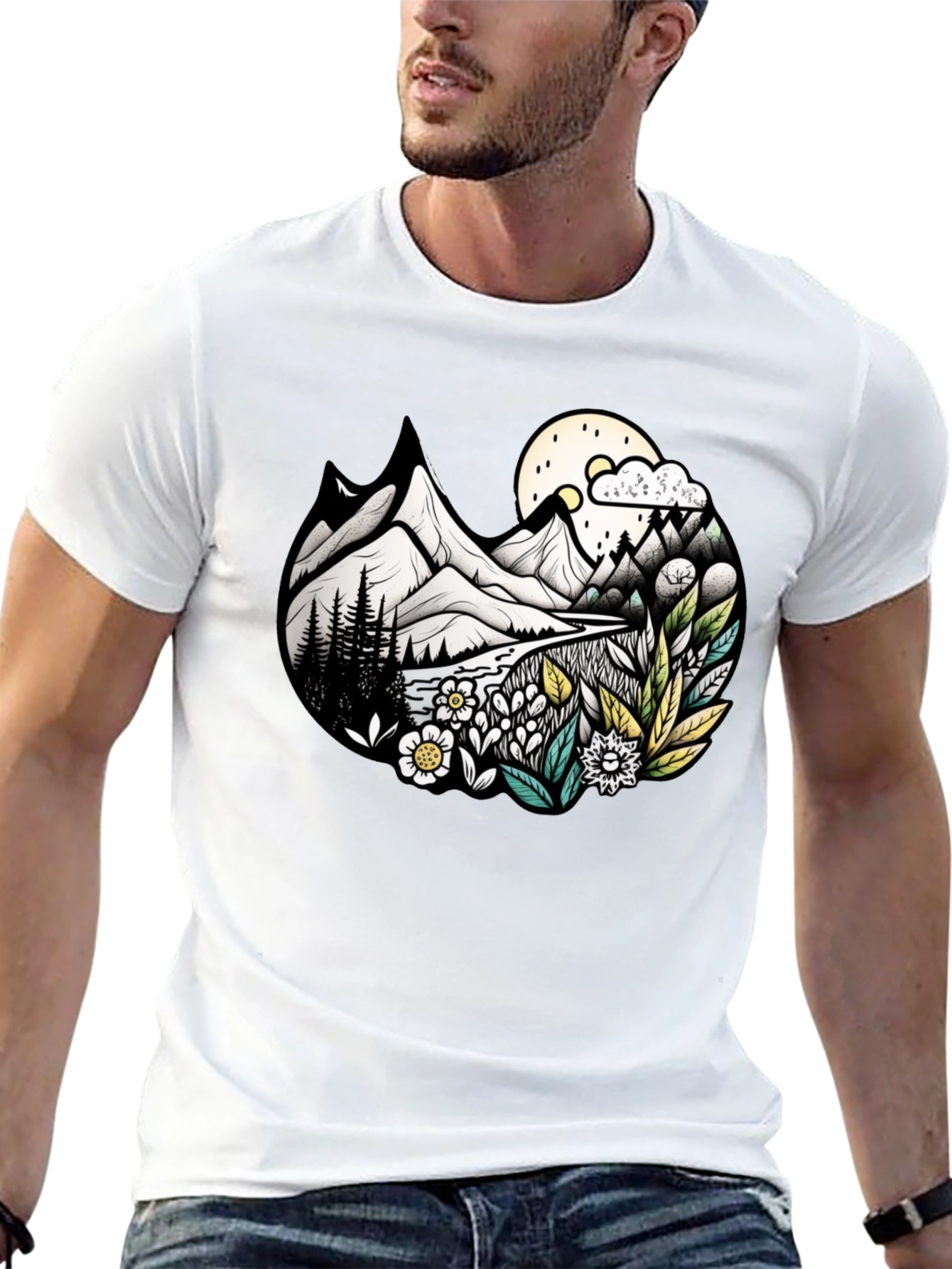Nature Landscape Graphic Tee - Unisex