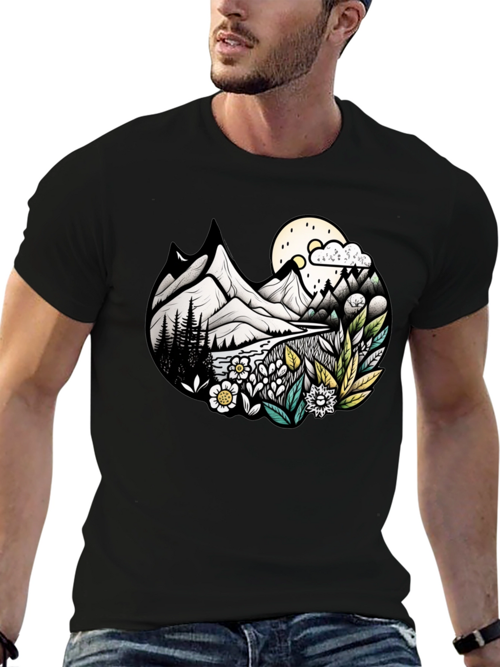 Nature Landscape Graphic Tee - Unisex