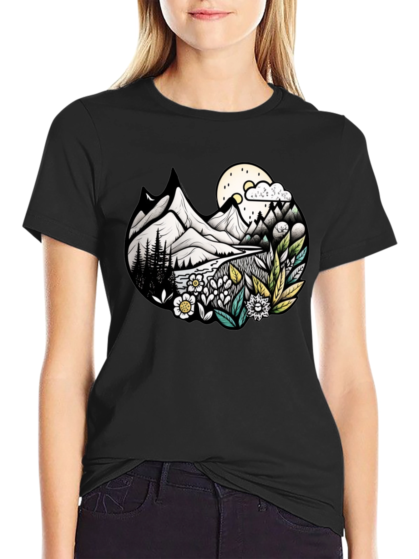 Nature Landscape Graphic Tee - Unisex