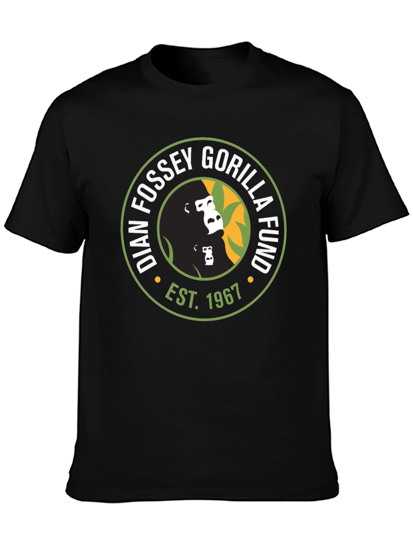 Dian Fossey Gorilla Fund T-Shirt - Est. 1967 - Black