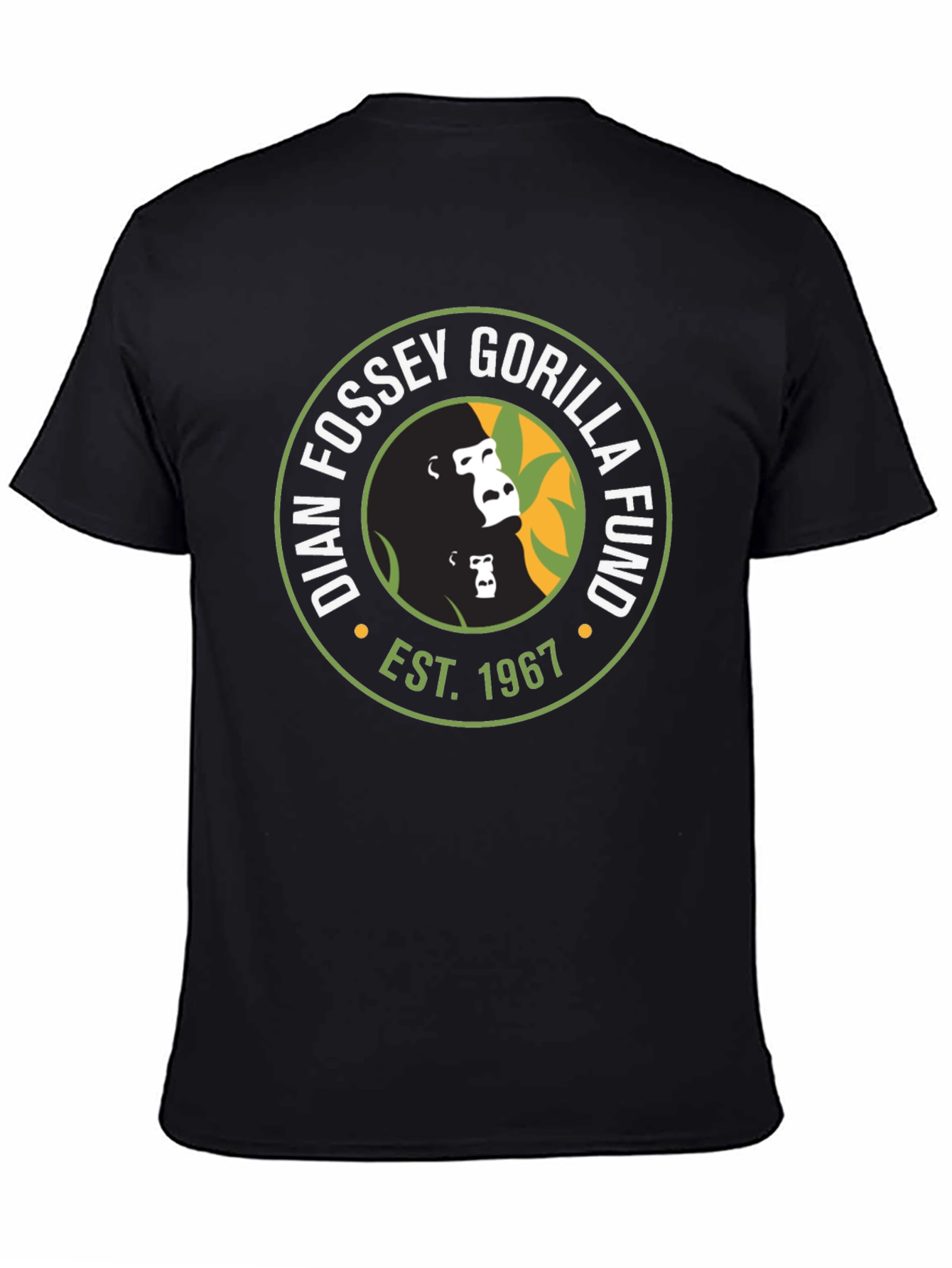Dian Fossey Gorilla Fund T-Shirt - Est. 1967 - Black