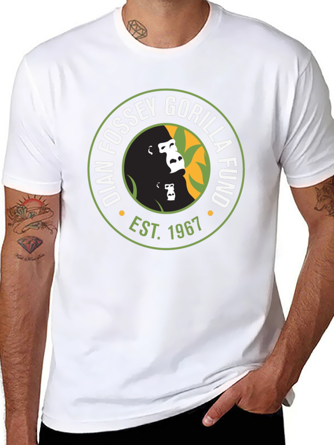 Dian Fossey Gorilla Fund T-Shirt - Est. 1967 - Black