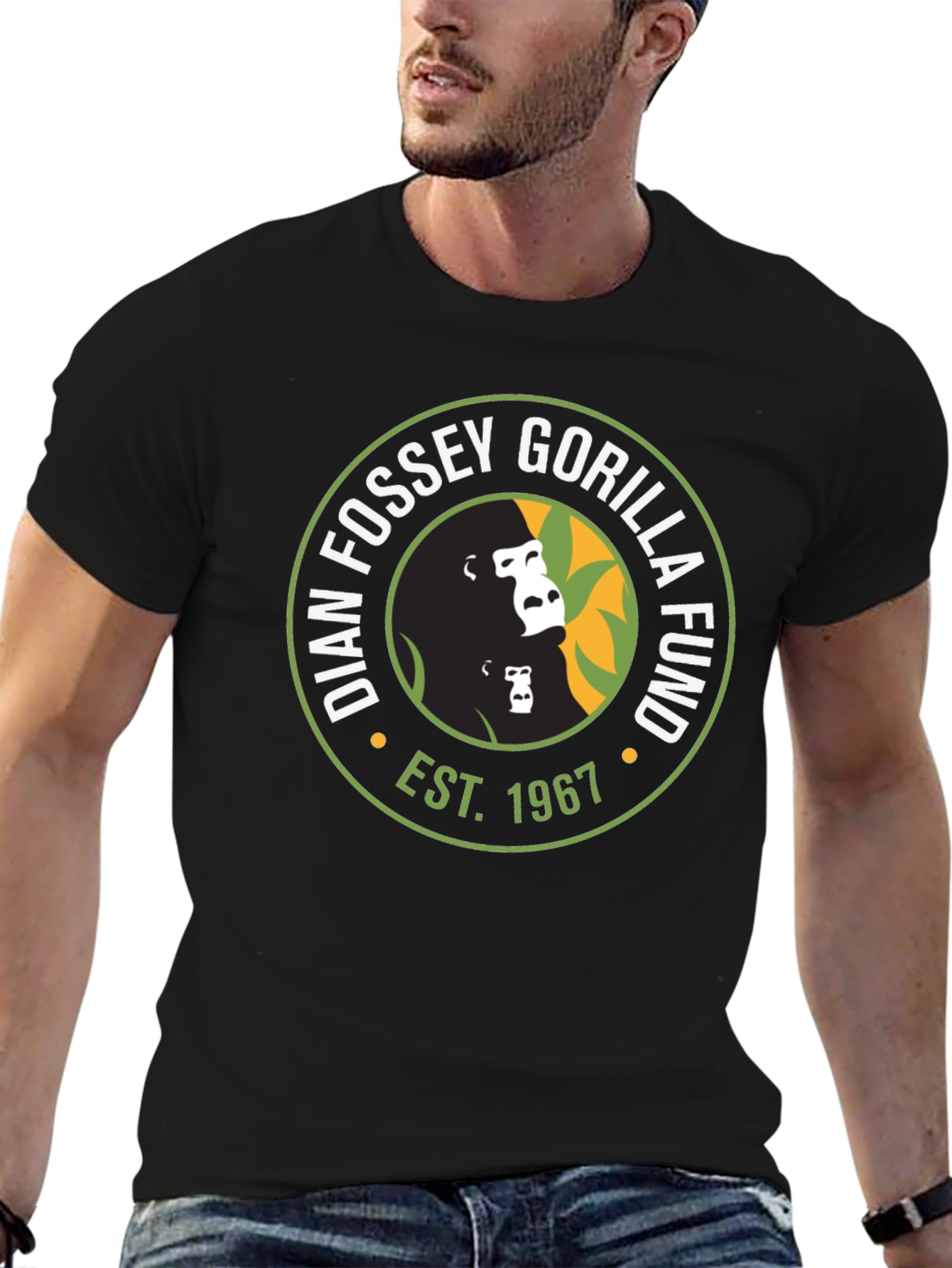 Dian Fossey Gorilla Fund T-Shirt - Est. 1967 - Black