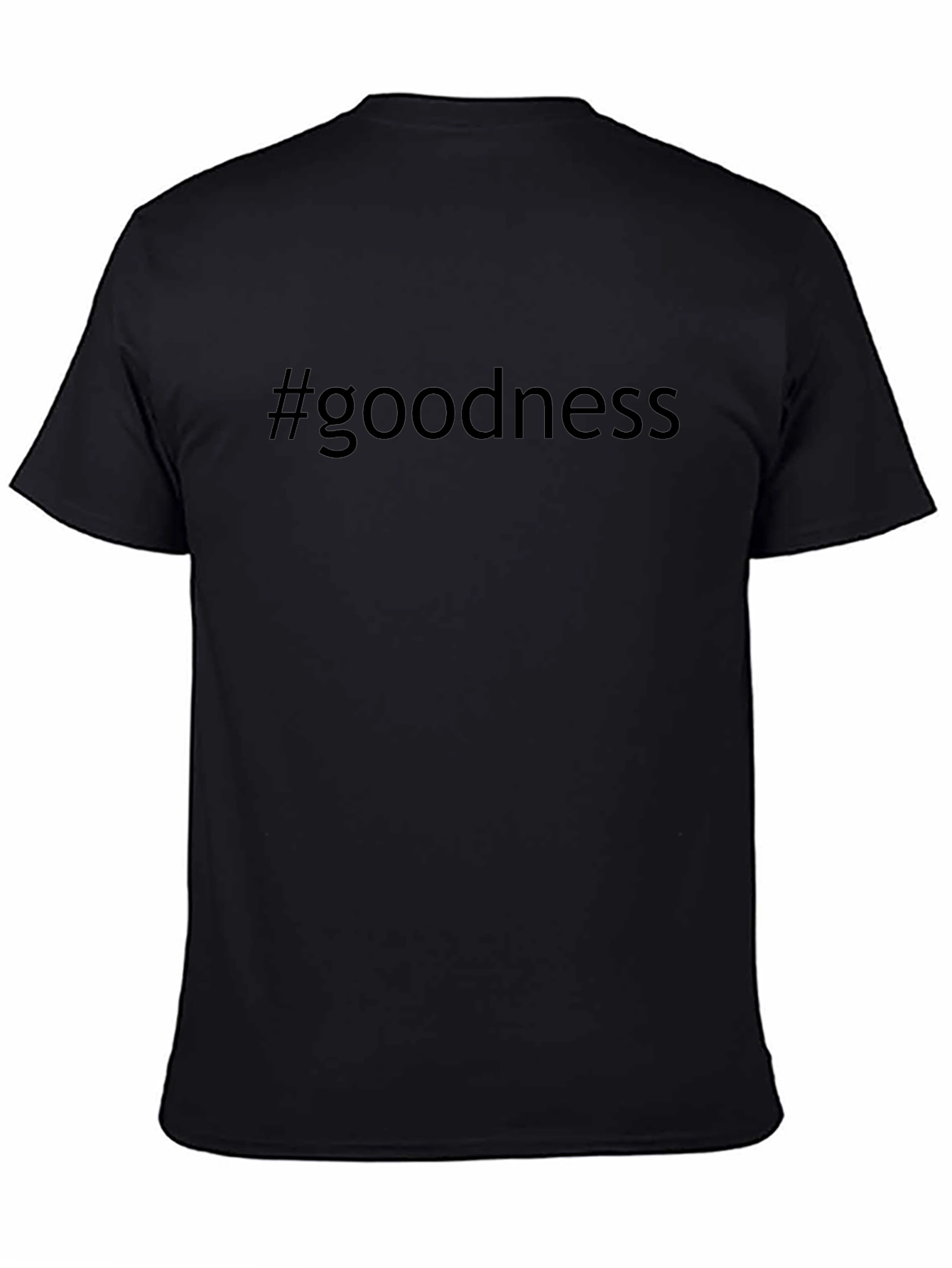 #goodness Black T-Shirt - Mens Casual Tee