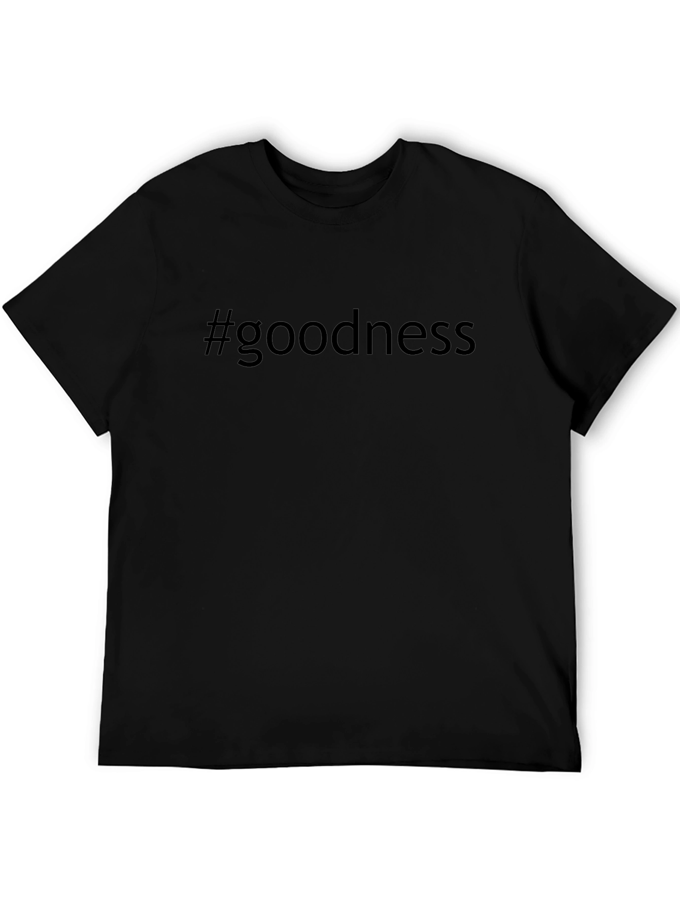 #goodness Black T-Shirt - Mens Casual Tee