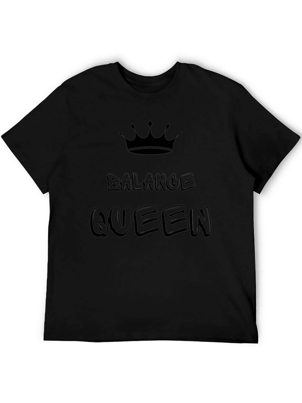 Balance Queen Black Graphic T-Shirt