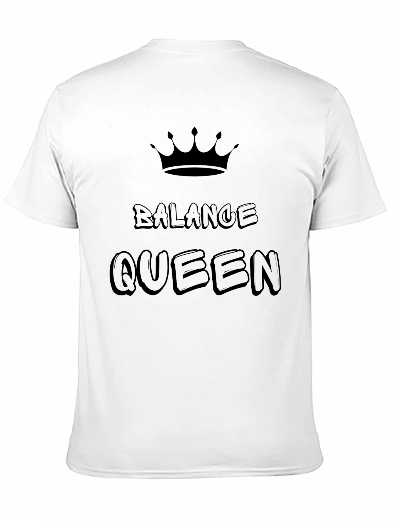 Balance Queen Black Graphic T-Shirt