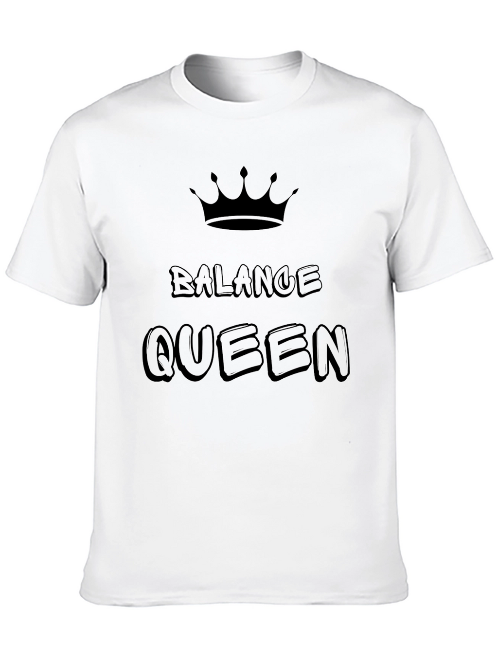 Balance Queen Black Graphic T-Shirt