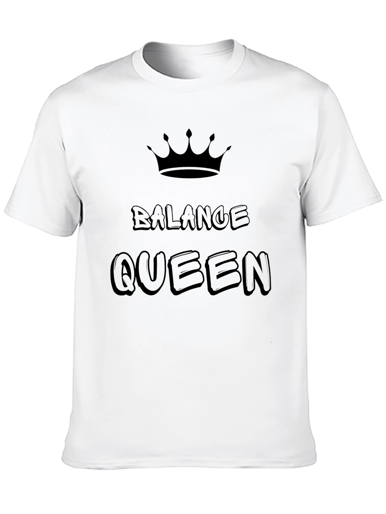 Balance Queen Black Graphic T-Shirt