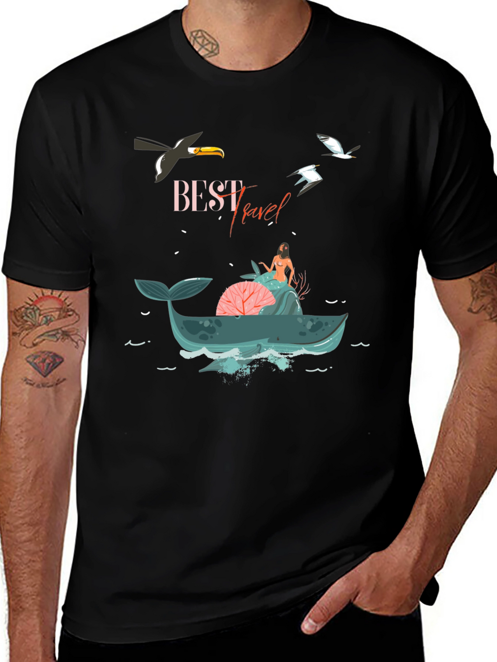 Best Travel Graphic T-Shirt - Whale Adventure Tee
