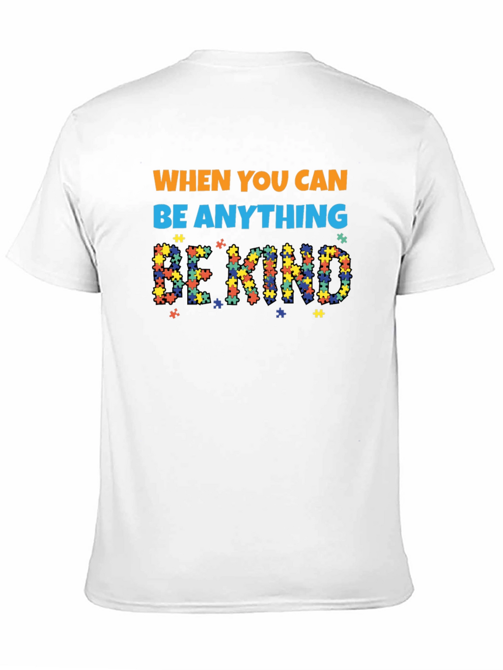 Autism Awareness Puzzle Piece Be Kind T-Shirt