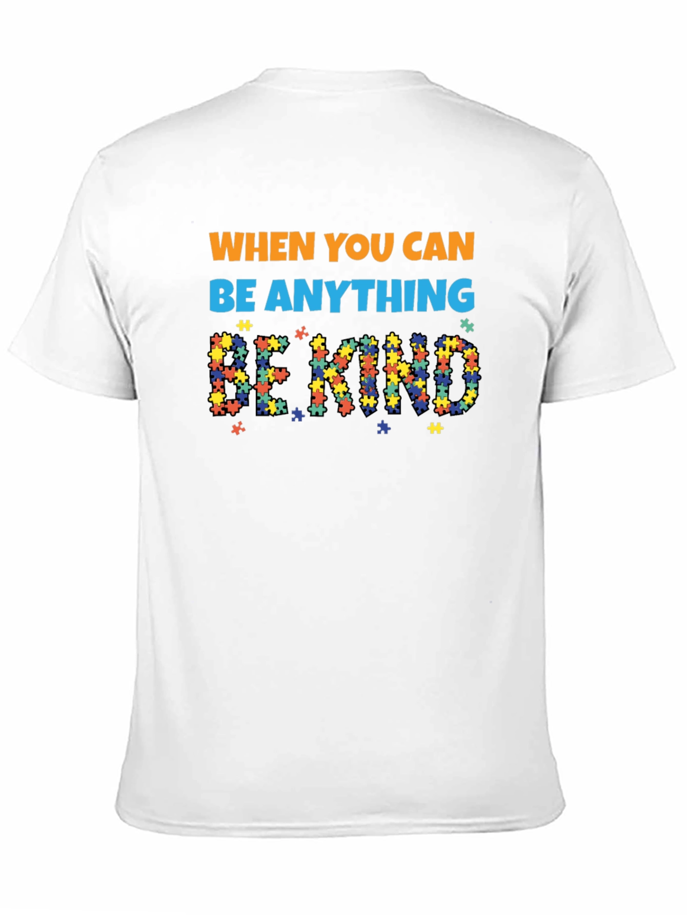 Autism Awareness Puzzle Piece Be Kind T-Shirt