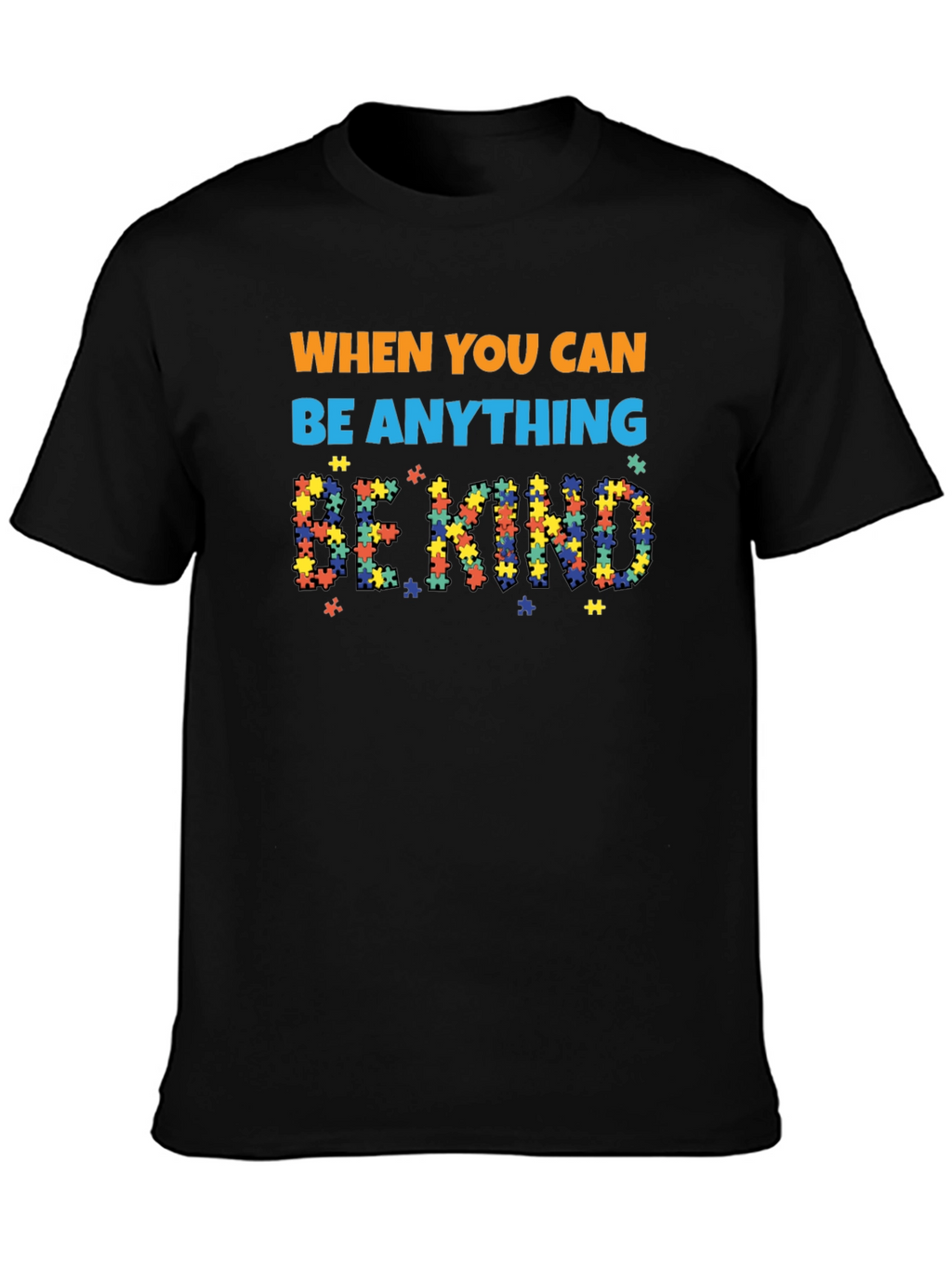 Autism Awareness Puzzle Piece Be Kind T-Shirt