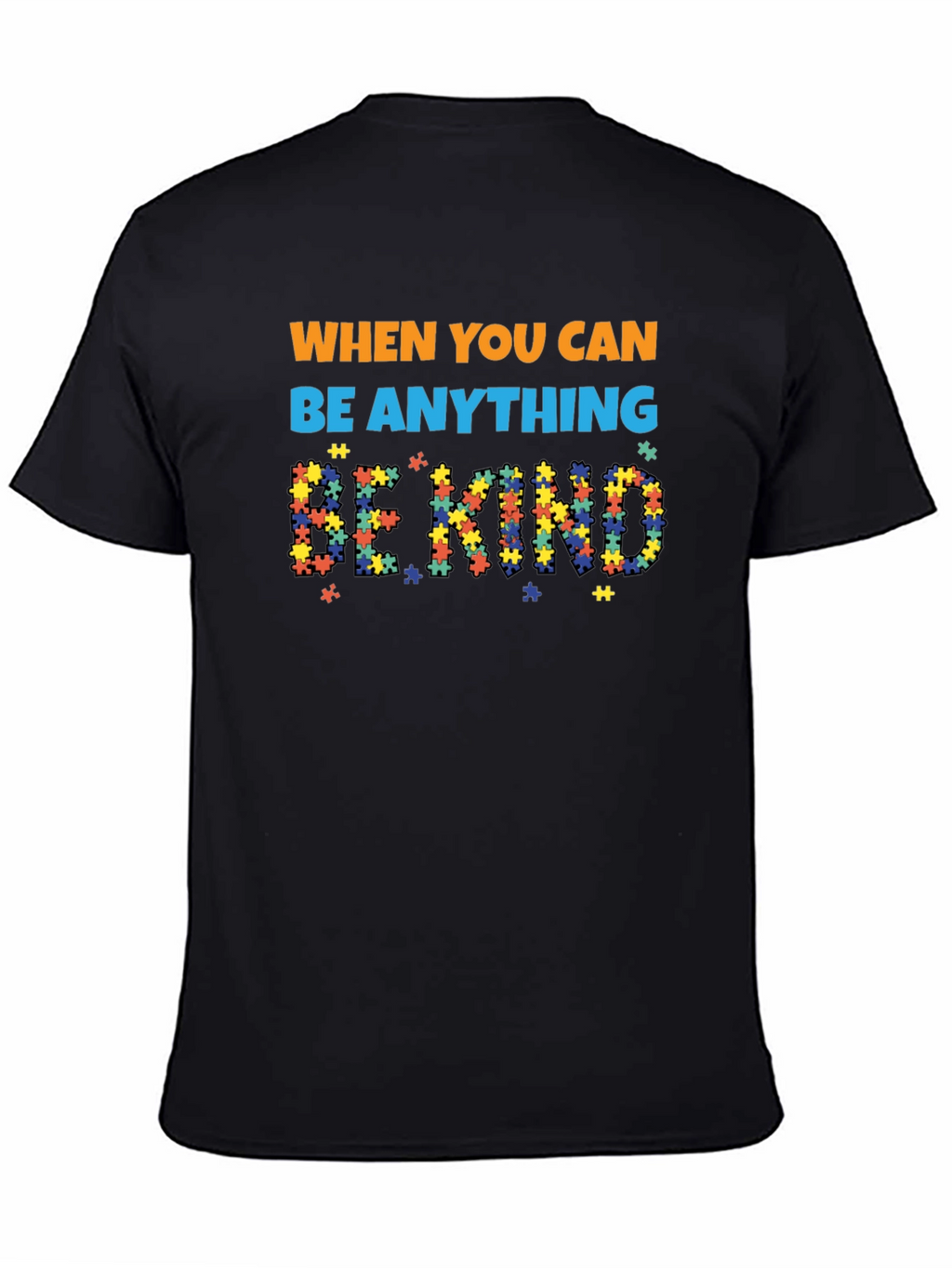 Autism Awareness Puzzle Piece Be Kind T-Shirt